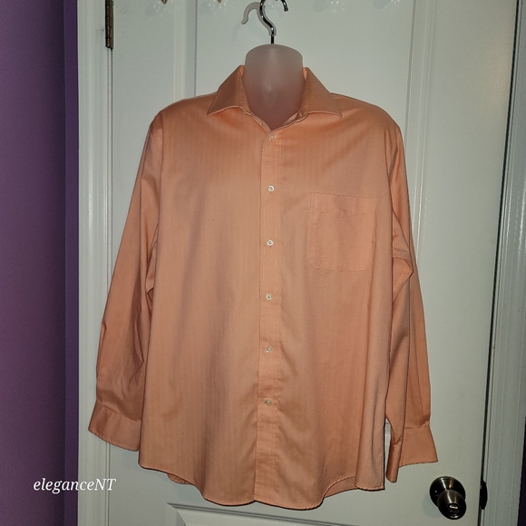 Ralph Lauren Other - Ralph Lauren Men's Peach Long Sleeve Regular Fit Shirt Sz: XL (17 1/2 collar)